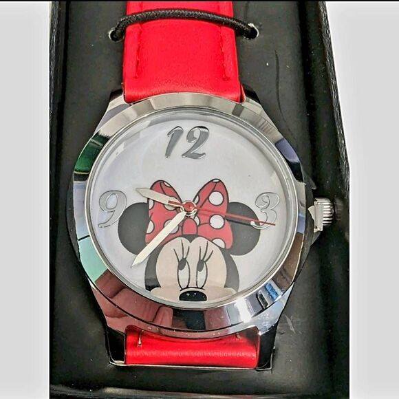 NEW IN BOX AVON COLLECTIBLE PEEK- A- BOO MINNIE MOUSE WATCH - Picture 4 of 6